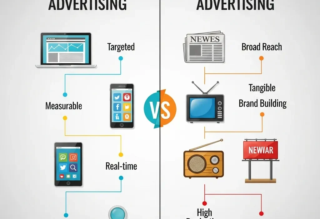 Digital Advertising vs Traditional Advertising