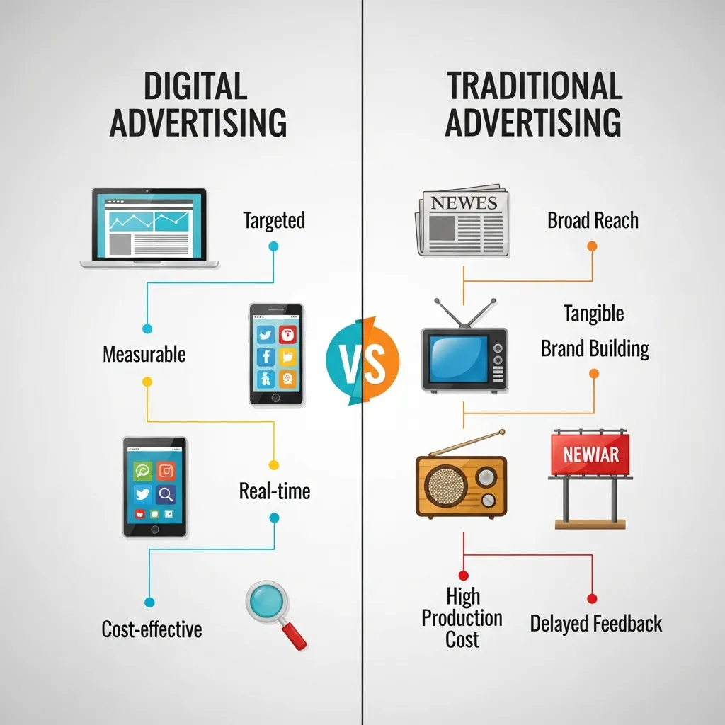 Digital Advertising vs Traditional Advertising