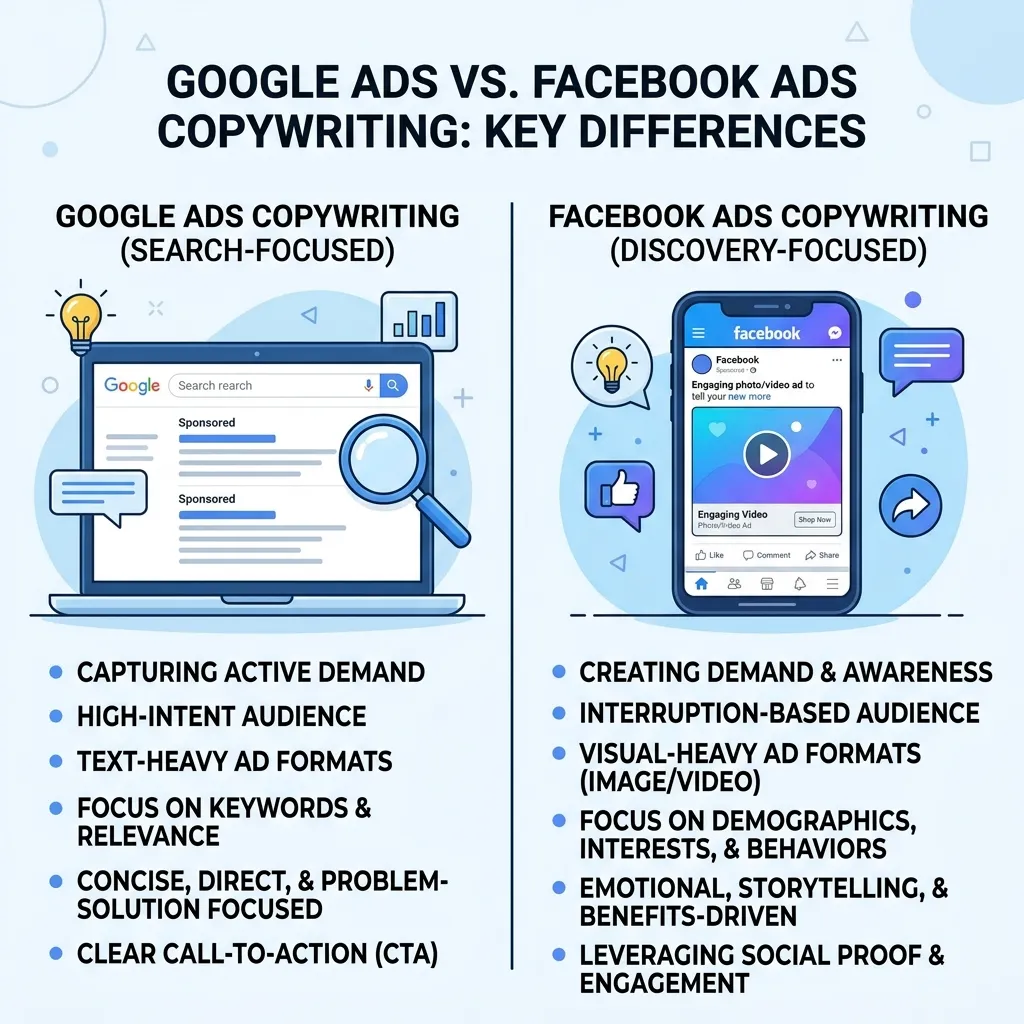Google Ads vs. Facebook Ads 