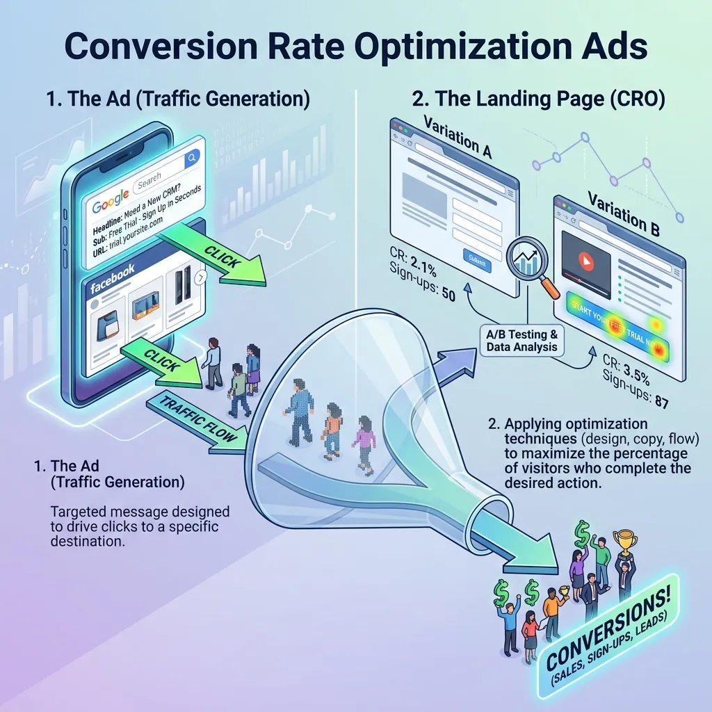 What are conversion rate optimization ads