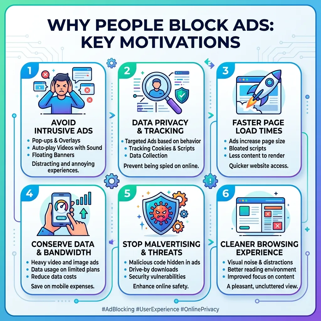 Why Do People Want to Block Ads